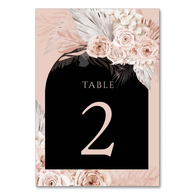 boho black arch Table Number 2 (Front)