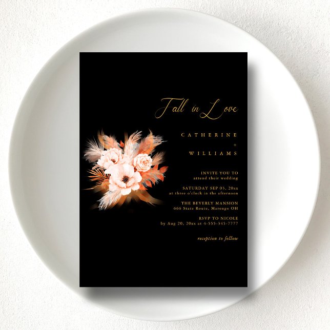 Boho Bliss: Fall in Love Wedding Invitation (Boho Bliss Fall in Love Wedding Invitation)