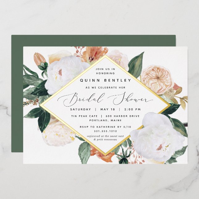 Boho Blooms Floral Bridal Shower (Front/Back)