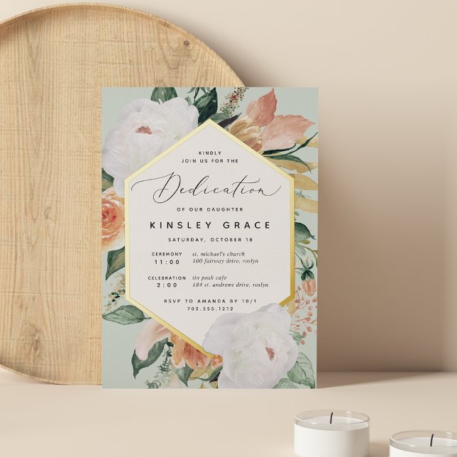 Boho Blooms Modern Floral Baby Dedication (Creator Uploaded)