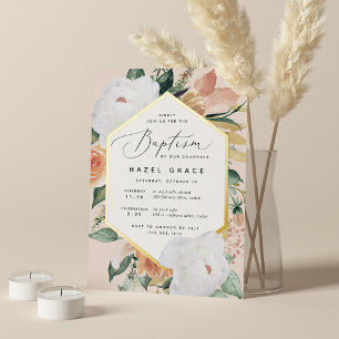 Boho Blooms Modern Floral Baptism