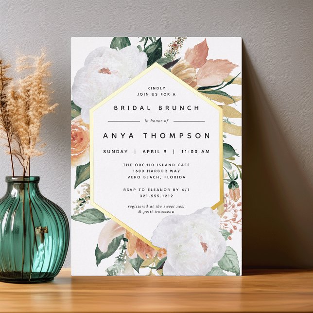 Boho Blooms Modern Floral Bridal Shower Brunch (Creator Uploaded)