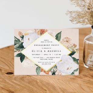 Boho Blooms Modern Floral Engagement Party
