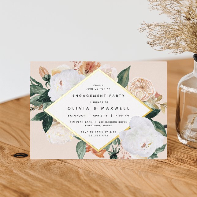 Boho Blooms Modern Floral Engagement Party (Creator Uploaded)