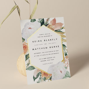 Boho Blooms Modern Geometric Floral Wedding