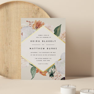 Boho Blooms Modern Geometric Floral Wedding