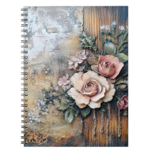 Boho Blossom Spiral Notebook