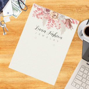 Boho Blossoms Elegant Floral Jewellery Collection Calling Card