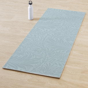 Boho Blue Botanical Pattern Yoga Mat