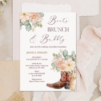 Boho Blush Boots Brunch Bubbly Bridal Shower