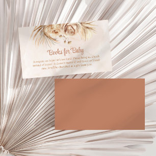 Boho Blush Floral Books for Baby Enclosure Card