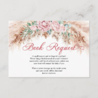 Boho Blush flowers pampas greenery book request