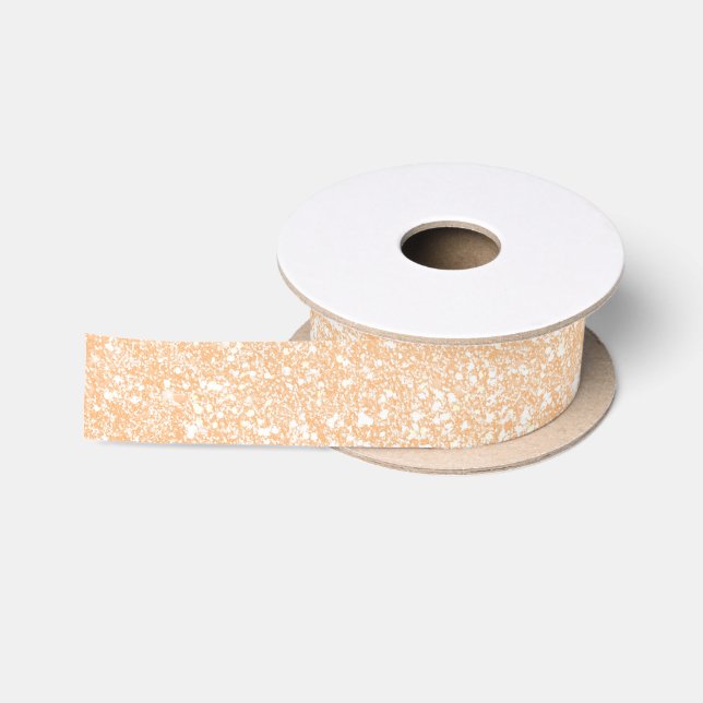 Boho Blush Glitter Colour FFCBA1 Satin Ribbon (Spool)