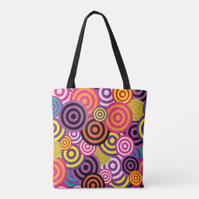 BOHO BOHEMIAN COLOR BLAST TOTE PURSE BAG (Back)