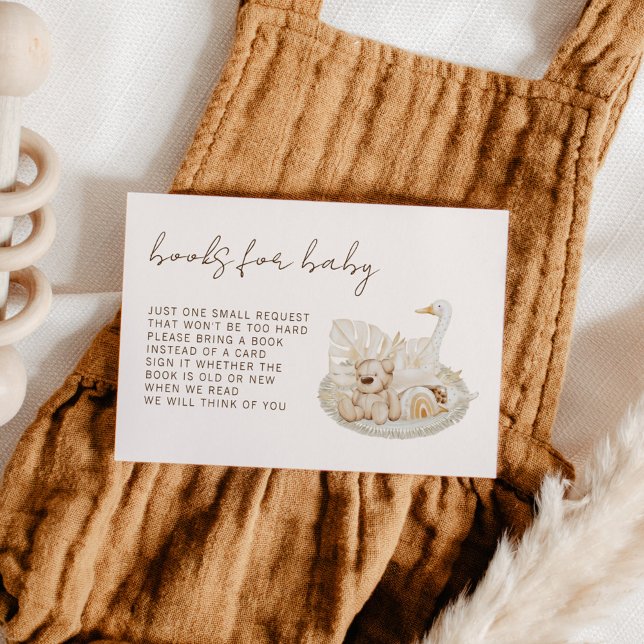 Boho Books for Baby Gender Neutral Shower Invitation (Creator Uploaded)