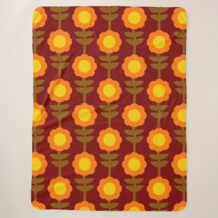 Boho Botanica Sherpa Blanket