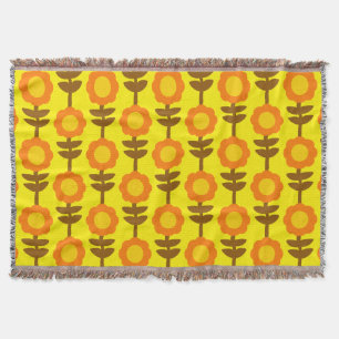 Boho Botanica Throw Blanket
