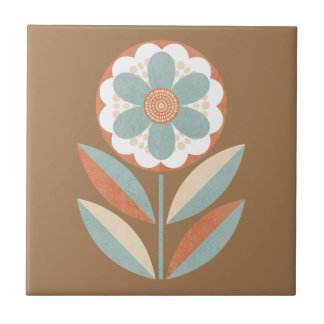 Boho Botanical Ceramic Tile