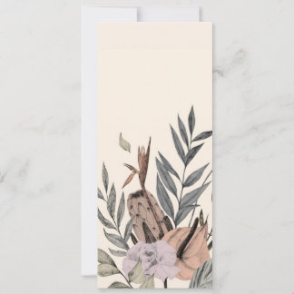 Boho Botanical Garden -  Floral Illustration Invitation