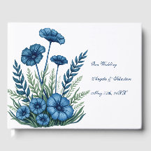 Boho Botanical Guest Book | Wedding Sign-In Book