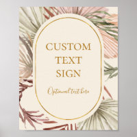 Boho Botanical | Ivory Cards & Gifts Custom Sign