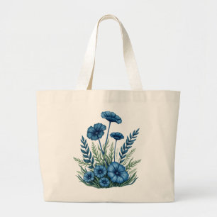 Boho Botanical Tote Bag for Everyday Errands