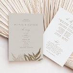 Boho Botanical Wedding Program Programme<br><div class="desc">This Wedding Program from the Olivia Collection features hand-drawn copper florals. Personalise it with your details easily and quickly. Simply press the 'customise it' button to further re-arrange and format the style and placement of the text.</div>