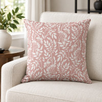 Boho Botanical White Foliage Rose Pink
