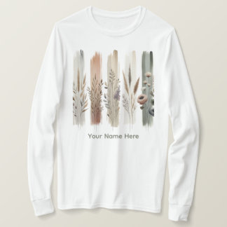 Boho Botanical Wildflowers T-Shirt