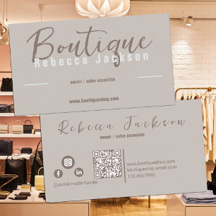 Boho Boutique Shop Business Card