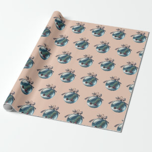 Boho Bow & Ornament Christmas Gift Wrap