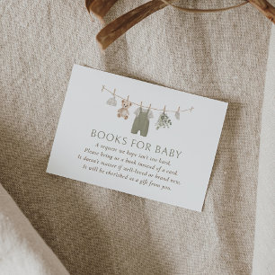 Boho Boy Baby Clothes Books for Baby Enclosure Card