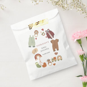 Boho Boy Baby Shower Gift Tag Favour Bags