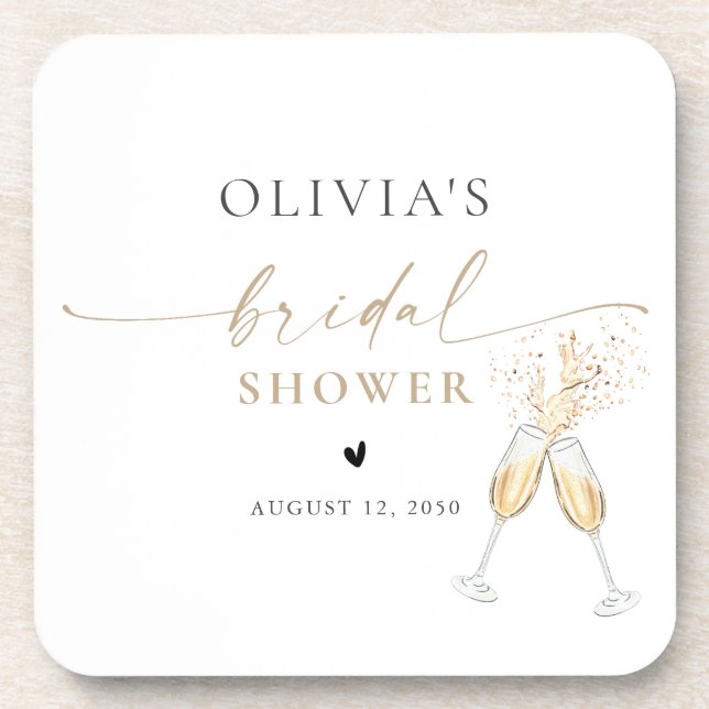 Boho Bridal Shower Coasters (Front)