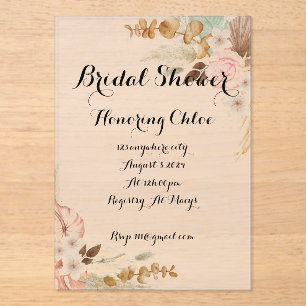 BOHO BRIDAL SHOWER INVITATION