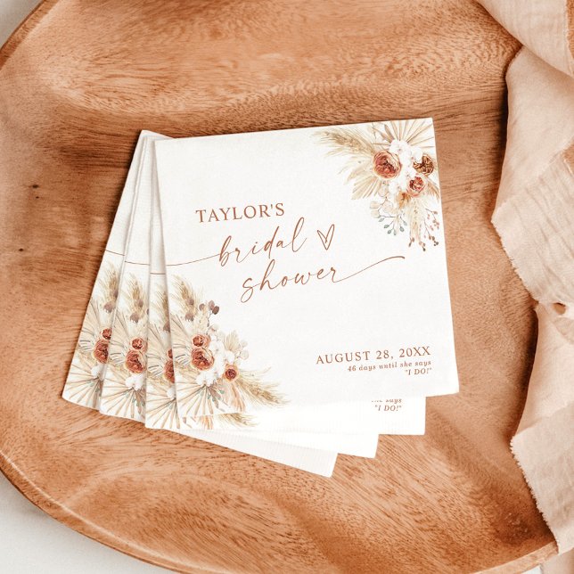 Boho Bridal Shower Napkin (Creator Uploaded)