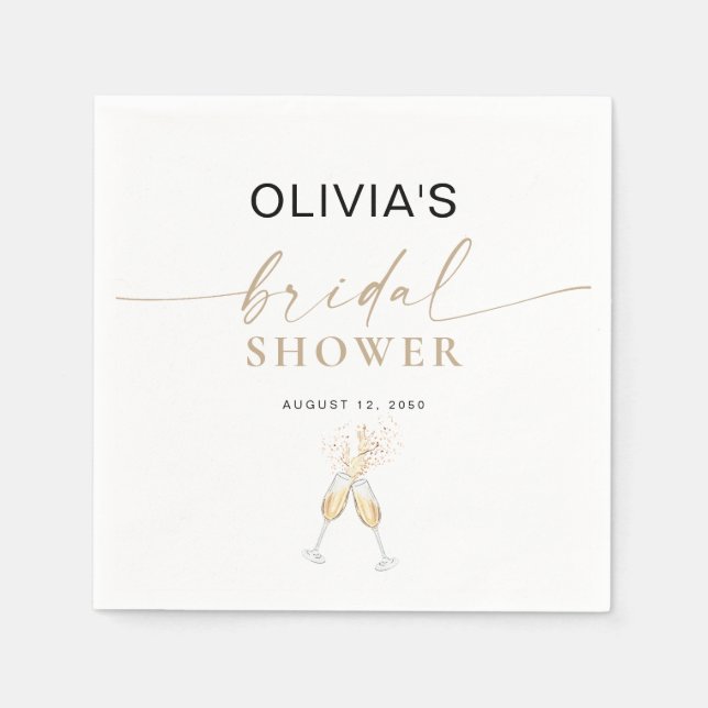 Boho Bridal Shower Napkins (Front)