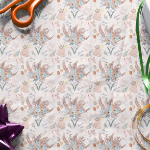 Boho Bridal Shower Pattern Tissue Paper