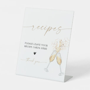 Boho Bridal Shower Recipe Card Sign