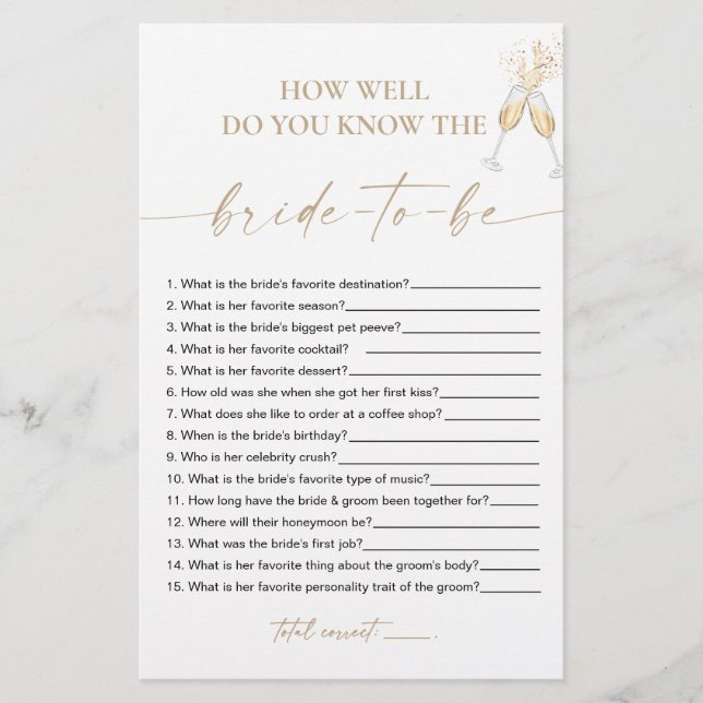 Boho Bridal Shower Shoe Game Card (Front)