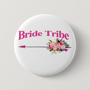 Boho Bride Tribe 6 Cm Round Badge