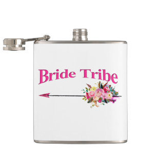 Boho Bride Tribe Hip Flask