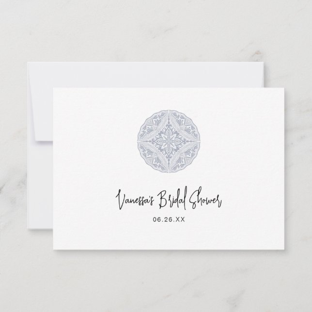 Boho Briella Mandala Honeymoon Fund card (Back)