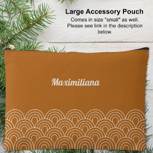 Boho Brown - Arches Glam Large Accessory Pouch