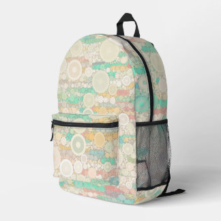 Boho Bubbles Printed Backpack