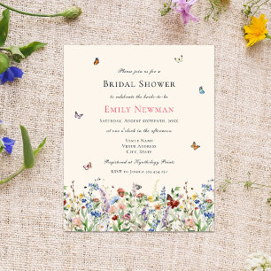 Boho Budget Wildflower Butterfly Bridal Shower