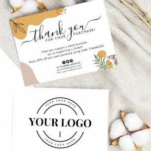 Boho Business Company Logo Thank You Purchase