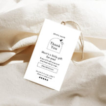 Boho Business Thank You Hang Tag