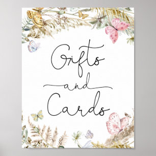 Boho Butterflies Cards and Gifts Poster