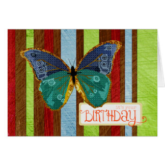 Boho Butterfly Birthday Card